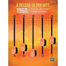 Alfred 45027 A Decade of Pop Hits 1960's Easy Piano Book-Music World Academy