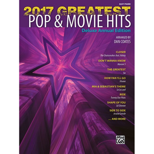 Alfred 46094 2017 Greatest Pop & Movie Hits Easy Piano Book-Music World Academy