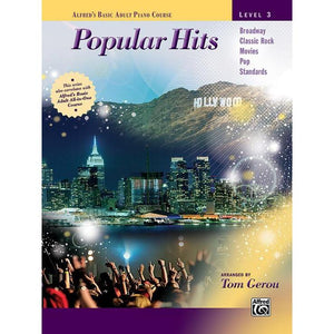 Alfred 46837 Basic Adult Piano Course Popular Hits Level 3-Music World Academy