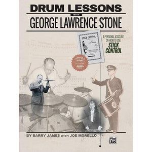 Alfred 48598 Drum Lessons with George Lawrence Stone-Music World Academy