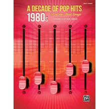 Alfred A Decade of Pop Hits 1980's Easy Piano Book-Music World Academy