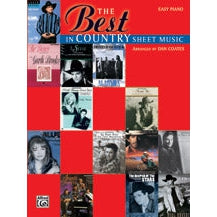 Alfred AF9701The Best in Country Sheet Music Easy Piano Book-Music World Academy