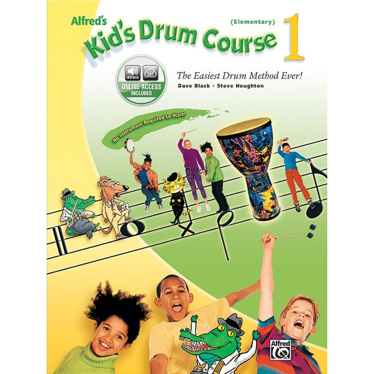 Alfred AP403 Kid's Drum Course Book 1 with Online Access-Music World Academy