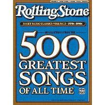 Alfred AP4939 Rolling Stone 500 Greatest Songs of all Time Book Volume 2 1970-1990 Piano/Vocal/Guitar-Music World Academy