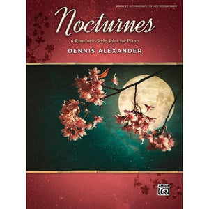 Alfred AP5427 Nocturnes 6 Romantic-Style Solos for Piano Book 2 Intermediate to Late Intermediate-Music World Academy