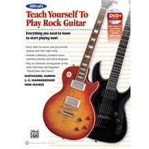 Alfred AP5492 Teach Yourself to Play Rock Guitar Book with DVD-Music World Academy