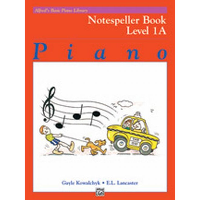 Alfred Basic Piano Course Notespeller Book Level 1A-Music World Academy