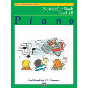 Alfred Basic Piano Course Notespeller Book Level 1B-Music World Academy