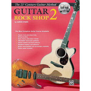 Alfred EL03852CD 21st Century Guitar Rock Shop Method Book 2 with Online Access-Music World Academy