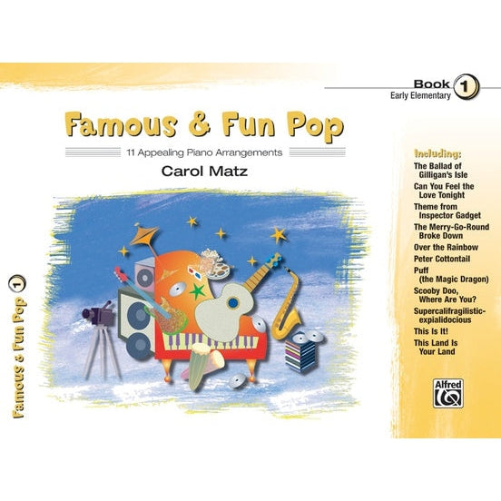 Alfred Famous & Fun Pop Early Elementary Book 1-Music World Academy