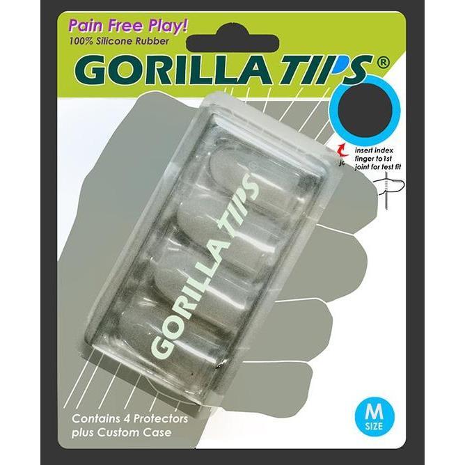 Alfred Gorilla Tips GT102CLR Fingertip Protectors Clear-Medium-Music World Academy
