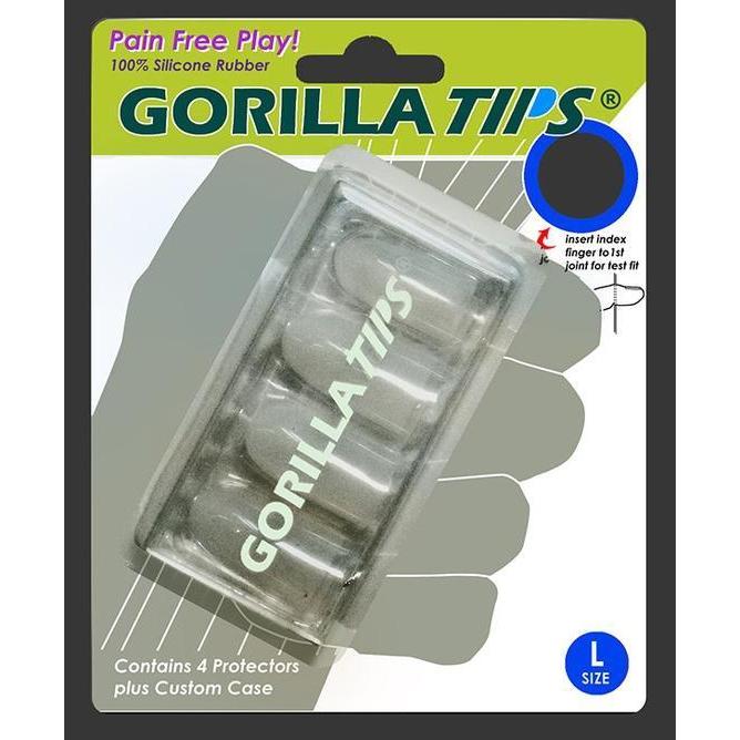Alfred Gorilla Tips GT103CLR Fingertip Protectors Clear-Large-Music World Academy