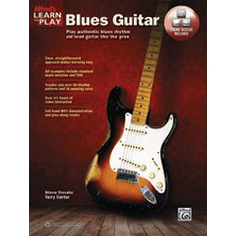 Alfred Learn to Play Blues Guitar Book with Online Media-Music World Academy