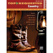 Alfred Top Requested Country Sheet Music Book for Piano/Vocal/Guitar-Music World Academy