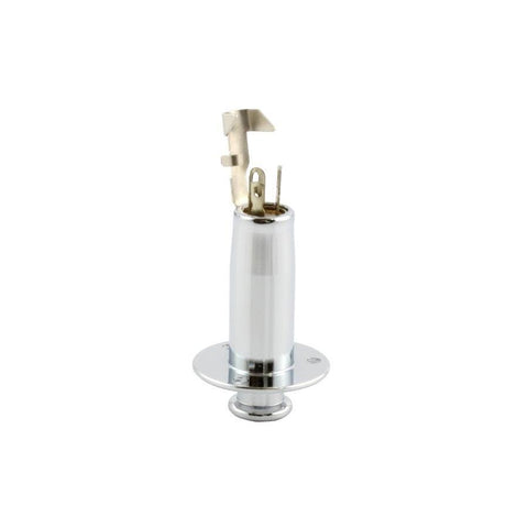 All Parts EP-4605-010 Acoustic Guitar End Pin Jack-Chrome-Music World Academy