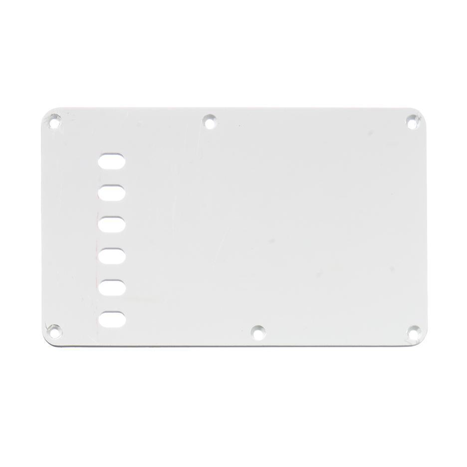 All Parts PG-0556-025 Tremolo Spring Cover Backplate-White-Music World Academy