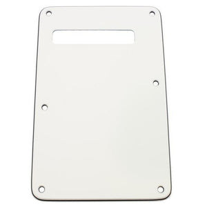 All Parts PG-0557-035 Slotted Tremolo Spring Cover Backplate 3-ply-White/Black/White-Music World Academy