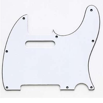All Parts PG-0562-035 8-Hole Pickguard for Telecaster-White-Music World Academy