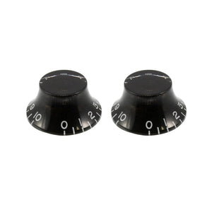 All Parts PK-0140-023 Bell Knobs 2-Pack-Black-Music World Academy