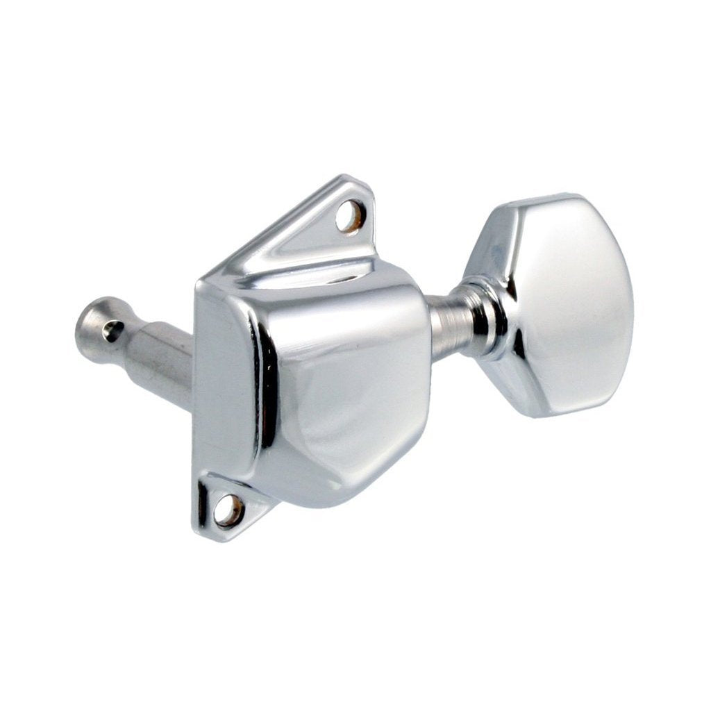 All Parts TK-7559-010 Economy Diagonal Mount Tuning Keys 6 In-Line Chrome-Music World Academy