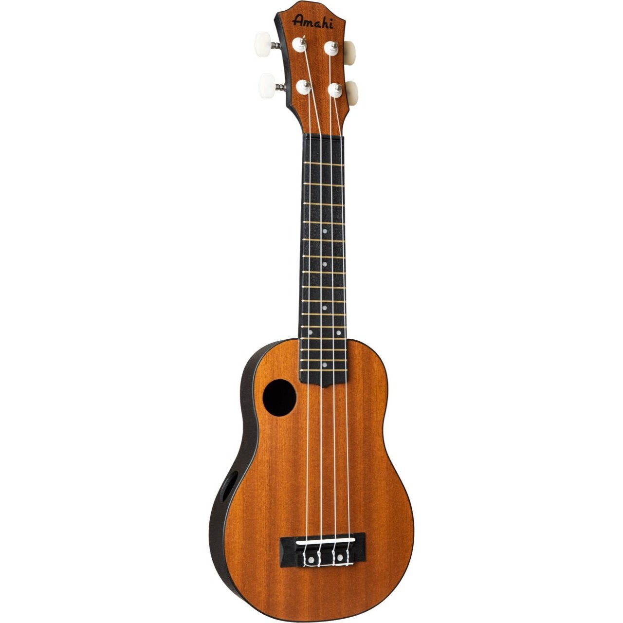 Amahi HCLF220 Soprano Mahogany Top Ukulele with Gig Bag-Music World Academy