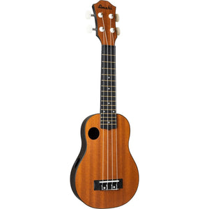 Amahi HCLF220 Soprano Mahogany Top Ukulele with Gig Bag-Music World Academy