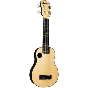 Amahi HCLF225 Soprano Spruce Top Ukulele with Gig Bag-Music World Academy