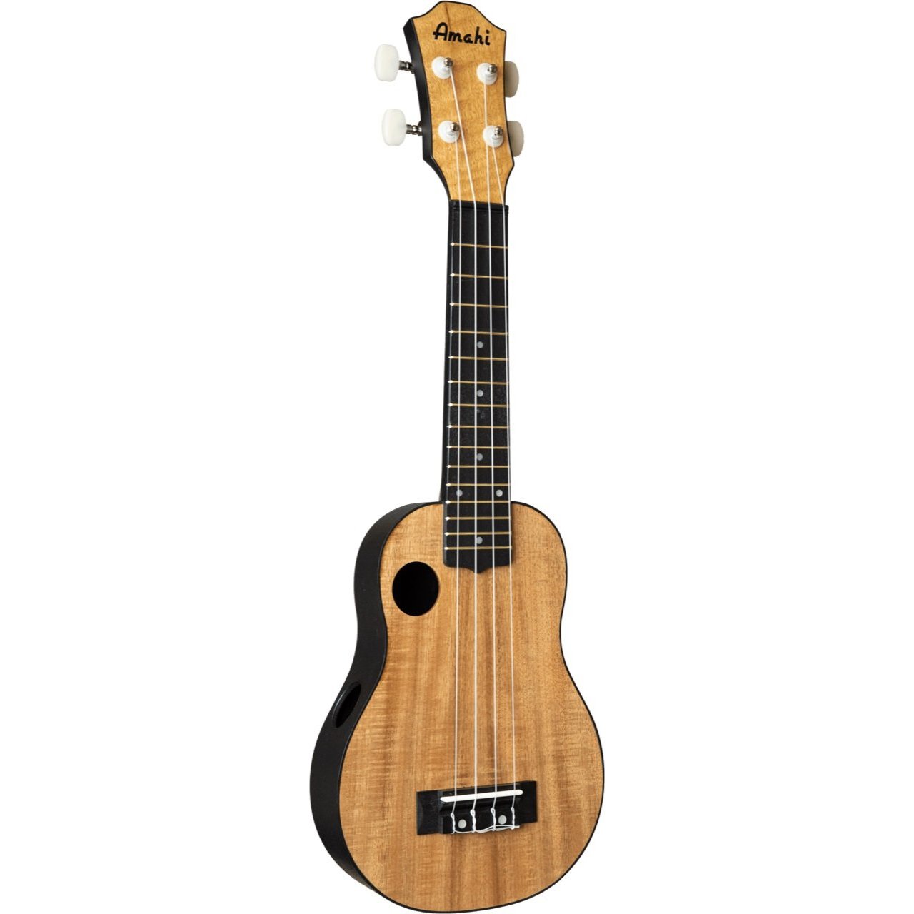 Amahi HCLF660 Soprano KOA Top Ukulele with Gig Bag-Music World Academy