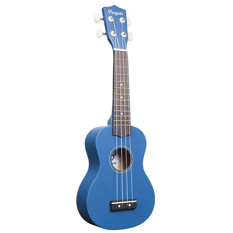 Amahi PGUKDB Penguin Tropical Soprano Ukulele with Gig Bag-Dark Blue-Music World Academy