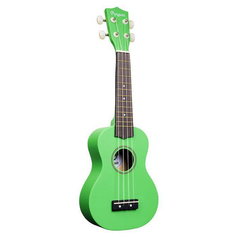 Amahi PGUKGR Penguin Tropical Soprano Ukulele with Gig Bag-Green-Music World Academy