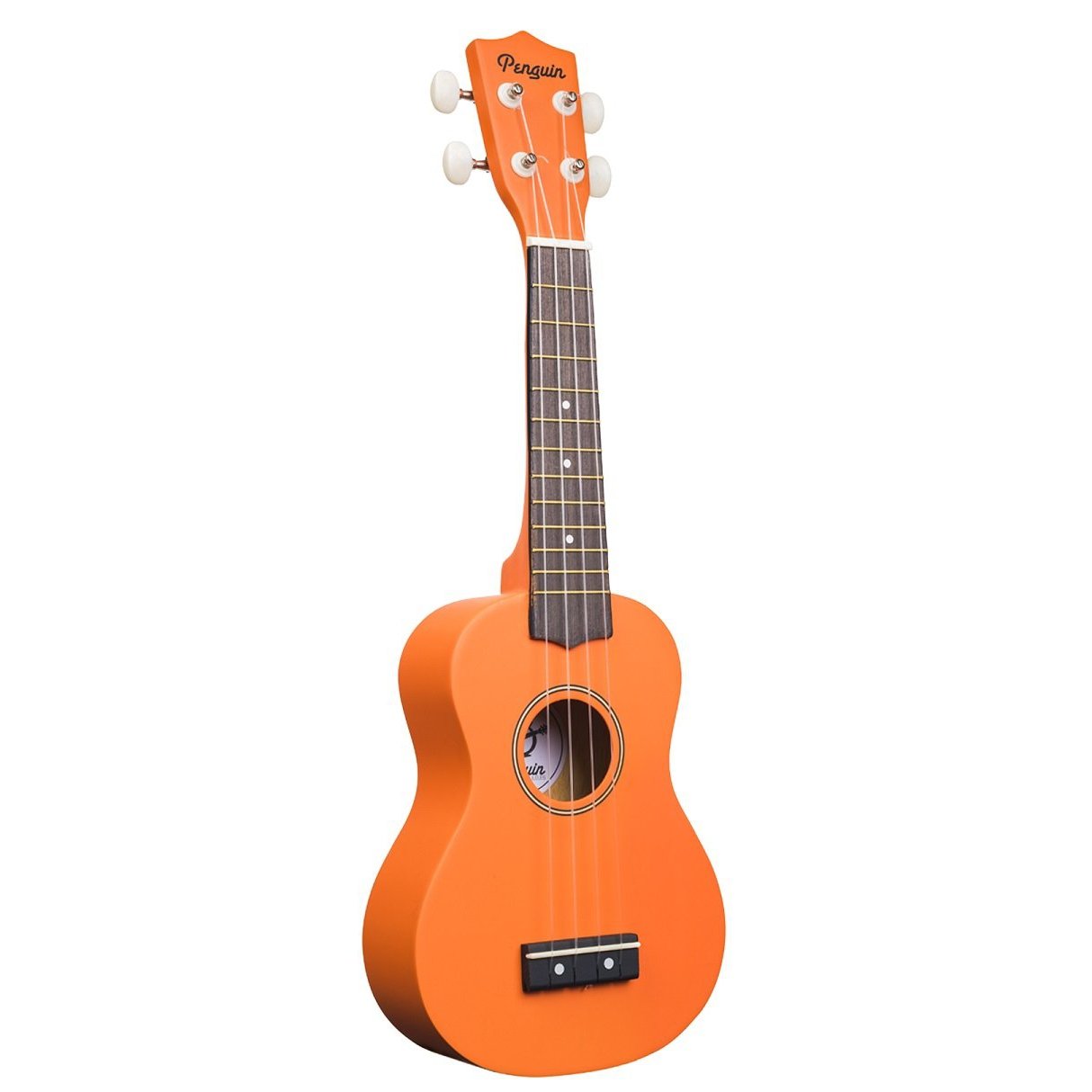 Amahi PGUKOR Penguin Tropical Soprano Ukulele with Gig Bag-Orange-Music World Academy