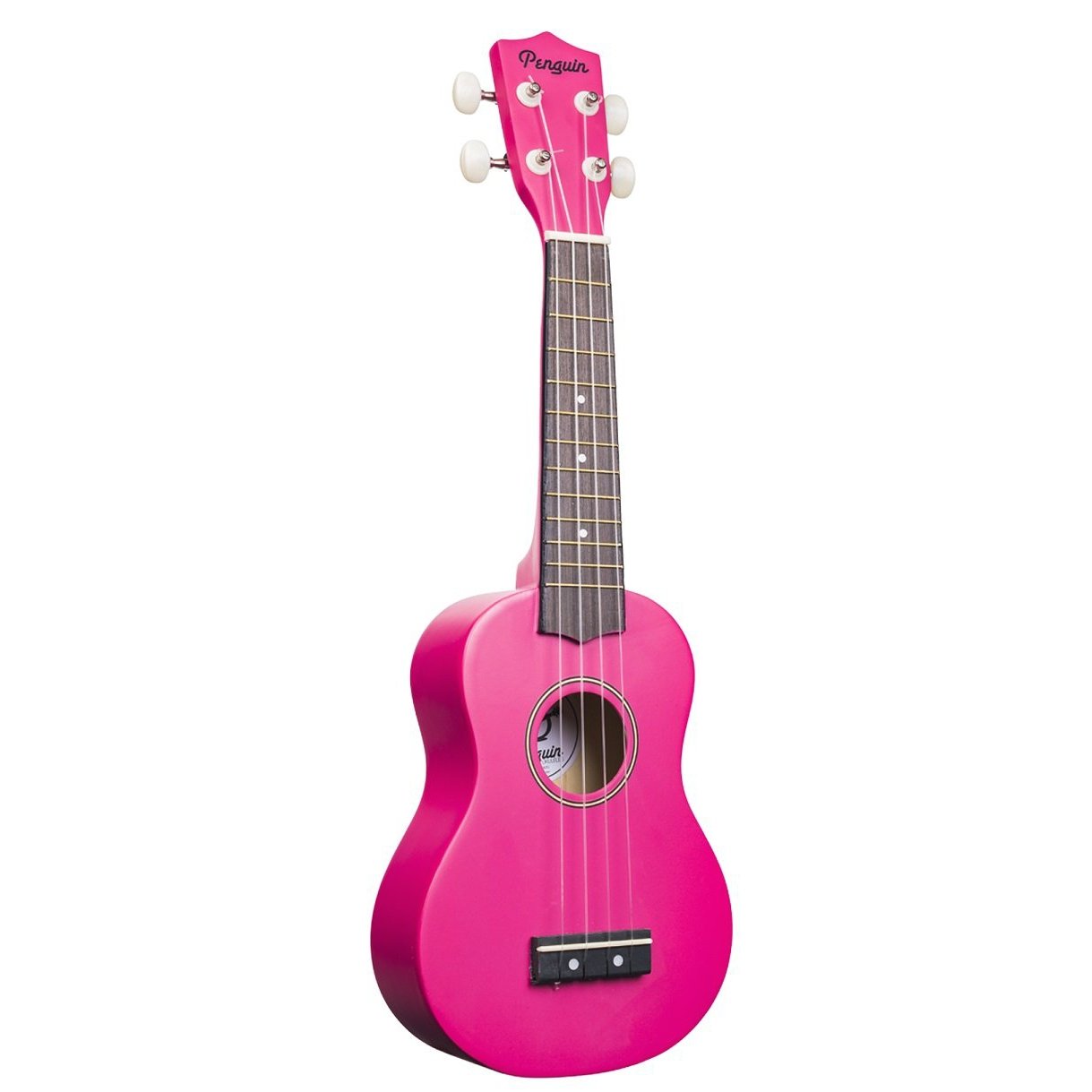 Amahi PGUKPI Penguin Tropical Soprano Ukulele with Gig Bag-Pink-Music World Academy