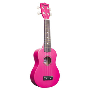 Amahi PGUKPI Penguin Tropical Soprano Ukulele with Gig Bag-Pink-Music World Academy