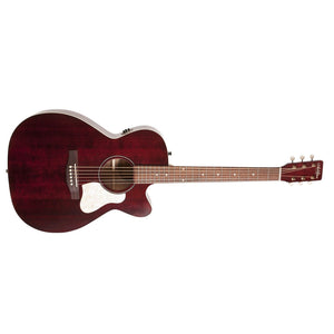 Art & Lutherie Legacy Concert Hall Acoustic/Electric Guitar-Tennessee Red with Quantum I Pickup (Discontinued)-Music World Academy