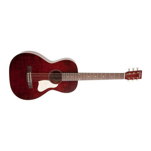 Art & Lutherie Roadhouse Parlor Acoustic/Electric Guitar with Gig Bag-Tennesse Red-Music World Academy