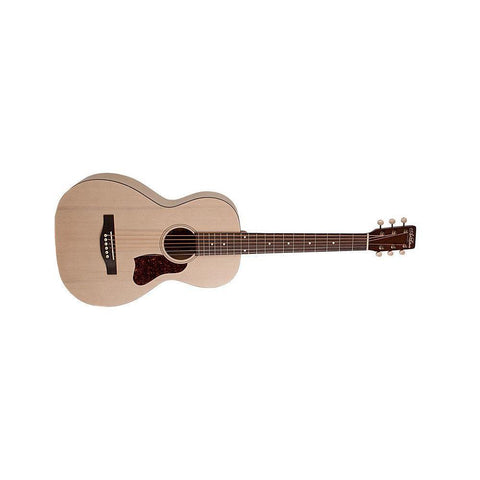 Art & Lutherie Roadhouse Series Parlor Acoustic/Electric Guitar with Gig Bag-Faded Cream (Discontinued)-Music World Academy