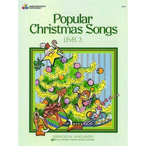 Bastien WP223 Popular Christmas Songs Book-Level 3-Music World Academy