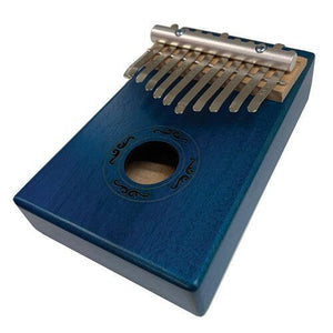 Beaver Creek BCKALM-10TB Mahogany Kalimba 10-Key with Bag & Accessories-Transparent Blue-Music World Academy