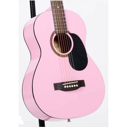 Beaver Creek BCTD601PK 3/4 Size Acoustic Guitar with Gig Bag-Pink-Music World Academy