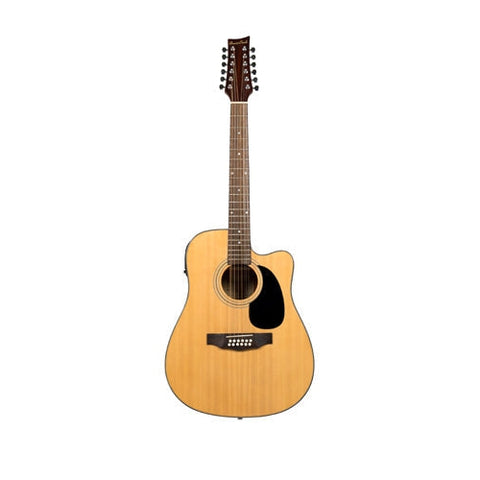 Beaver Creek BCTV05CE 12-String Dreadnought Acoustic/Electric Guitar with Gig Bag-Natural-Music World Academy