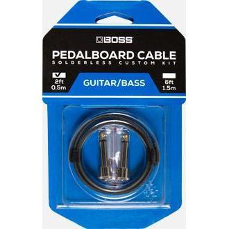 Boss BCK-2 Solderless Pedalboard Cable Kit-2 Connectors-2ft Cable-Music World Academy