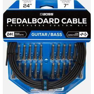 Boss BCK-24 Solderless Pedalboard Cable Kit-24 Connectors-24ft Cable-Music World Academy