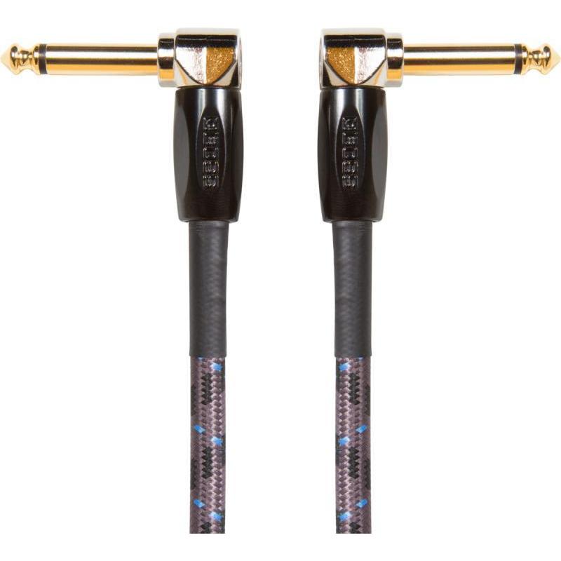 Boss BIC-1AA Instrument Cable 1/4" Male Right Angled-1/4" Male Right Angled 1ft-Music World Academy