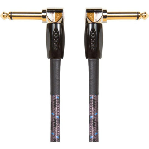 Boss BIC-1AA Instrument Cable 1/4" Male Right Angled-1/4" Male Right Angled 1ft-Music World Academy