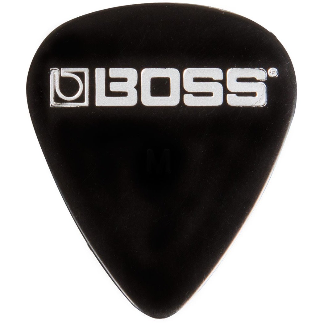 Boss BPK-12-BH Celluloid Picks 12-Pack Heavy Black-Music World Academy