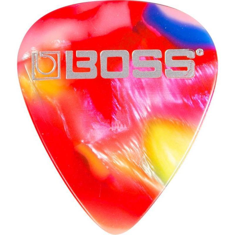 Boss BPK-12-MH Celluloid Picks 12-Pack Heavy Mosiac-Music World Academy