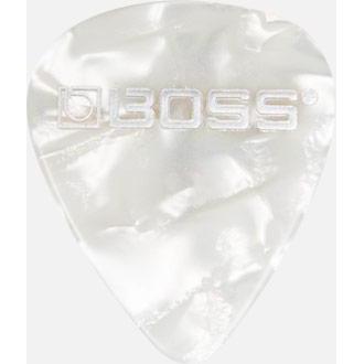 Boss BPK-12-WT Celluloid Picks 12-Pack Thin White Pearl-Music World Academy