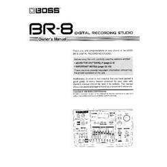 Boss BR-8 Digital Recording Studio Manual-Music World Academy