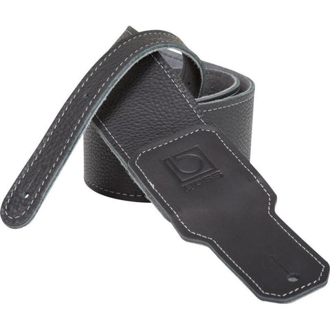 Boss BSL-30-BLK 3" Premium Leather Guitar Strap-Black-Music World Academy