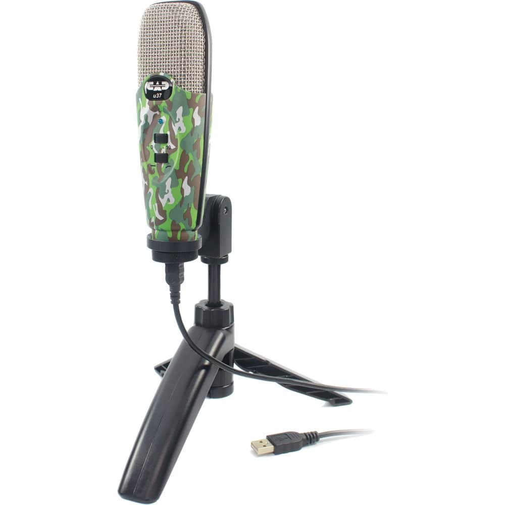 CAD U37SE-CAMO Cardioid Condenser USB Studio Recording Microphone-Camo Finish-Music World Academy